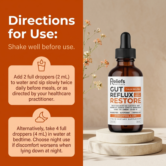 Reliefs® Complete Gut & Reflux Support To Reduce Bloating And Reflux