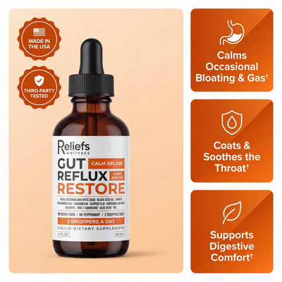Reliefs® Complete Gut & Reflux Support To Reduce Bloating And Reflux