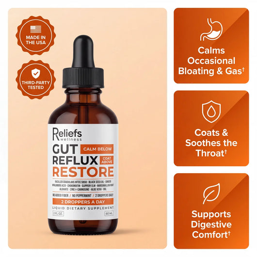 Reliefs® Complete Gut & Reflux Support To Reduce Bloating And Reflux
