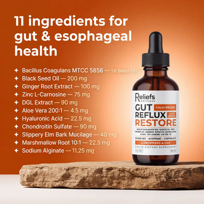 Reliefs® Complete Gut & Reflux Support To Reduce Bloating And Reflux